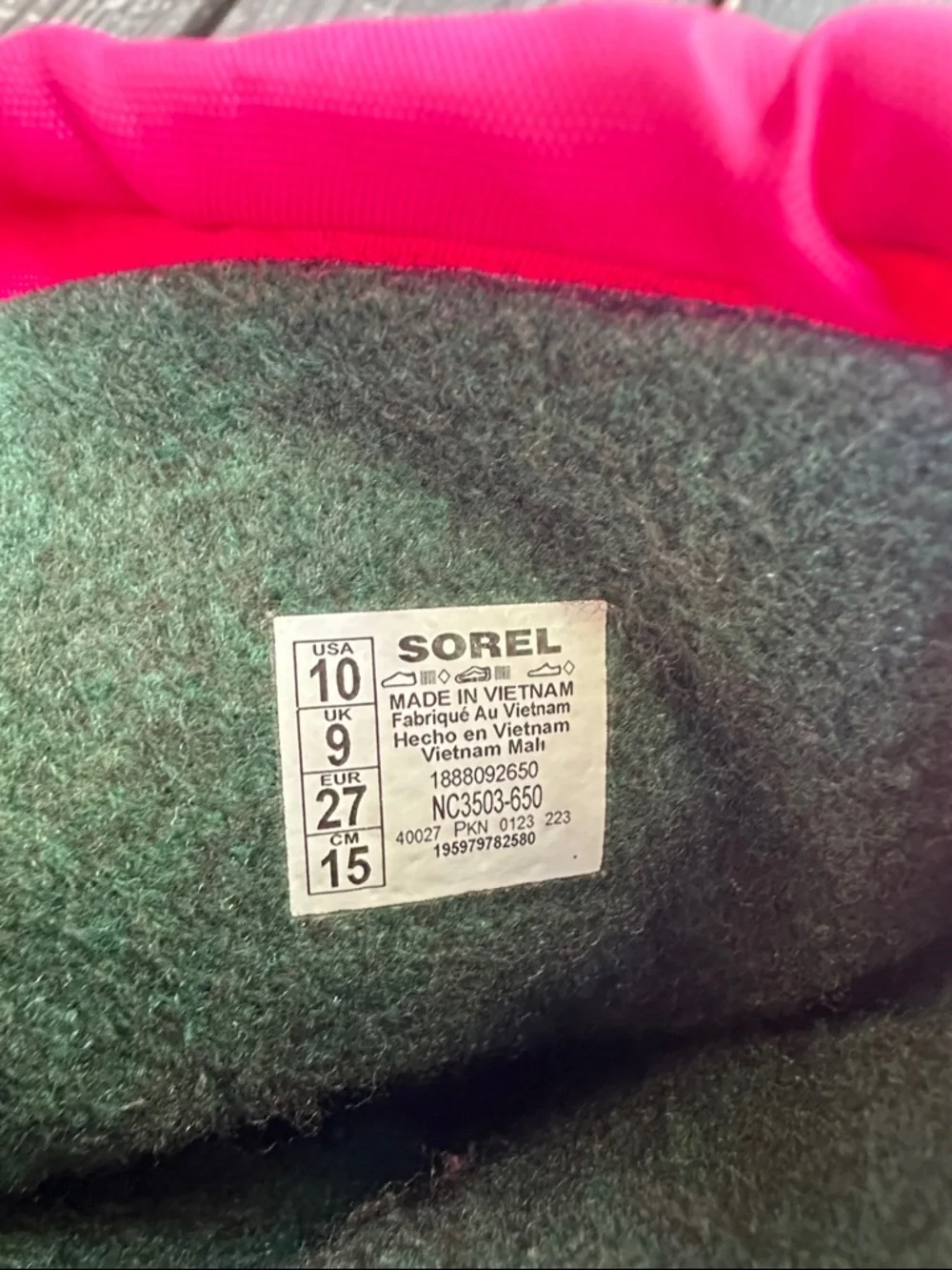 Sorel Flurry Toddler Snow Boots - Size 10 - Pink with White Polka Dots